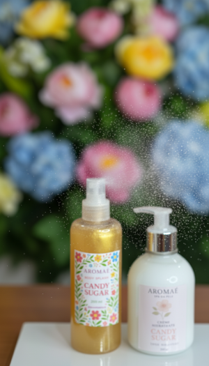 Kit Sugar Candy – Body Splash & Creme Hidratante Aromaé